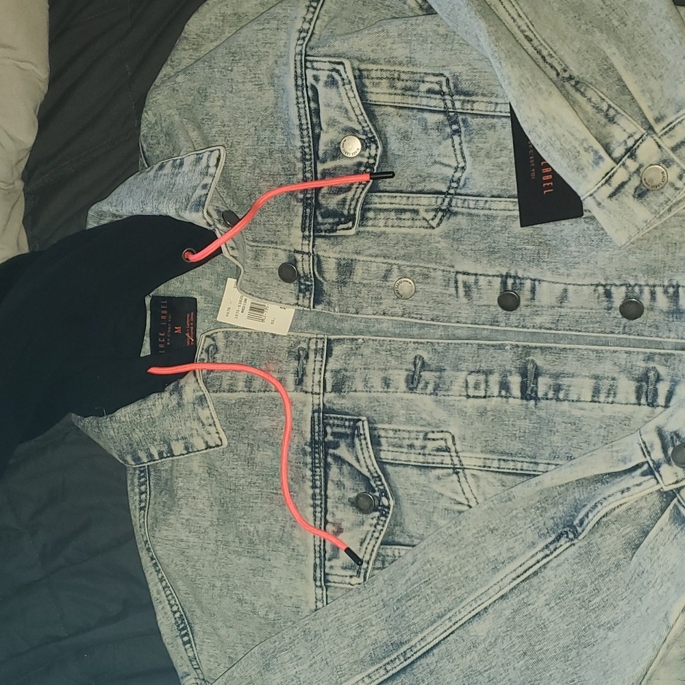 Jean jacket w/ hood